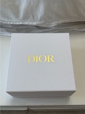 Dior White Box with Gold Logo